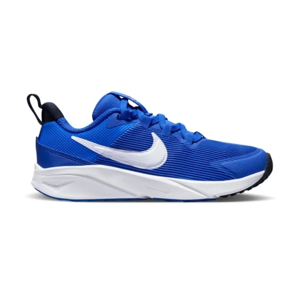 SOLD Nike Kids Star Runner 4 Lace Up Running Shoes Sneakers Size 6 Blue White - Picture 10 of 10